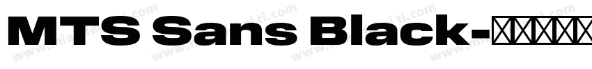 MTS Sans Black字体转换